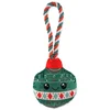 Igrača Dog Fantasy Winter Tale božični okrasek s piskom, zelena 30cm
