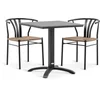 HOBRO D70 sto siva + 2 TAGMARK stolice crna
