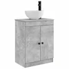 Kupaonski umivaonik s sudoperom Betonska siva 54 x 35 x 83 cm