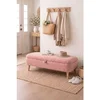 Hanah Home Rena tapacirana klupa s prostorom za odlaganje 90 × 45 × 35 cm, roze