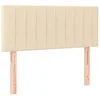 Vidaxl Posteljno vzglavje krem 90x5x78/88 cm blago