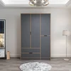Hanah home Ormar Elina 140x208x52cm Antracit-Bež