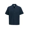 Jack & Jones Srajca Global Waffle Resort 12295551 Mornarsko modra Relaxed Fit
