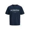 JACK & JONES Majica JJDEVIN DAYTONA  mornarska / bela