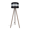 Podna lampa CORAL 1xE27/60W/230V smeđa/crna/hrom