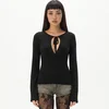 Cropp - Bluza s vezivanjem - CRNO