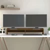 Stalak za monitor boja meda 100x24x16 cm od masivne borovine