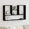 Zidna polica crni hrast 99x15x60 cm inženjerski drvo