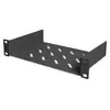 254 mm (10) 1U fixed shelf 44x254x150 mm, color black (RAL 9005) (RAL 9005)