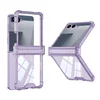 Futrola transparent color line za samsung f751b galaxy z flip 7 5g ljubicasta (gkk case) ( F121523 )