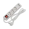 Produžni kabl sa prekidačem 3Z+2xUSB-A+1xUSB-C 1,5m SCHUKO bela