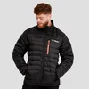 GymBeam Men‘s Puffer Jacket Black/Orange