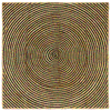 Tepisi za područja Crna 120 x 120 cm Juta