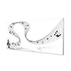 tulup.si Slika na steklu Treble clef 140x70 cm 2 obešalnika