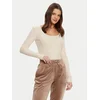Guess Bluza V4BP07 K8RT2 Écru Regular Fit
