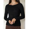 Sinsay - Nabrana bluza - crno
