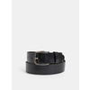 Jack&Jones Moški usnjeni pas JACPAUL 12111286 Black (Dolžina traku 80 cm)