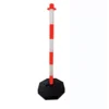 Signalni stubić pvc sa postoljem 85cm crveno-beli Stamplast