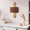 Opviq Zidna lampa Axis-15113, 35x75x10cm, IP20, Zlatno-braon boje