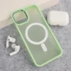 Maska Mag Case Candy Shield za iPhone 13 svetlo zelena