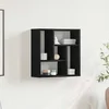 Zidna polica crni hrast 45x16x45 cm inženjerski drvo