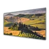 tulup.si Slika na akrilnem steklu Upland landscape meadow cottage 140x70 cm 2 obešalnika