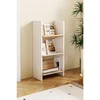 Hanah Home polica za knjige Derga3, 44 cm, hrast Sonoma / bela