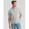 Light Grey Mens Polo Shirt Original Polo Friut of the Loom