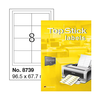 Herma etikete topstick 96,5x67,7 A4/8 1/100 ( 02H8739 )