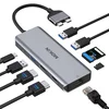 slomart MOKiN priklopna postaja za MacBook Pro: Dvojni monitor, HDMI, 9 v 2 USB-C adapter, Mac HDMI ključ, Ethernet, USB, SD/MicroSD, 100W PD