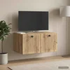 TV ormar za zid 59,5 x 41 x 30 cm Hrast artisan