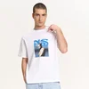 Cropp - Bela majica s printom Nas - white