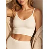 Sinsay - Rebrasti bralette top sa podesivim bretelama - krem