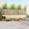 Set vanjskih sofa 8 kom. Bijela i krem Smeđa 79 x 79 x 37 cm