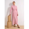 Trendyol Modest Ženska haljina Tctss26Eb00047, Roza
