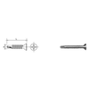 shumee SJÄLVBORRANDE SKRUV MED FÖRSÄNKAT HUVUD CSK D7504O 4,2*32MM - 10 STO - 519 4,2*32