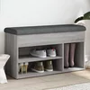 Klupa za cipele boja hrasta 82 x 32 x 45,5 cm konstruirano drvo