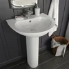 Samostojeći umivaonik keramički bijeli 520 x 440 x 190 mm