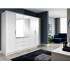 Garderobna omara Honolulu 136 Bela, 217x255x65cm, Vrata omare: S tečaji