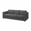 VIMLE Sofa trosed, Hallarp siva