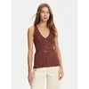 TWINSET Top 251TT3195 Rjava Slim Fit