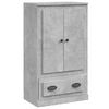 Visoka komoda siva betona 60x35,5x103,5 cm konstruiranog drva