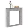 Okvir za kamin boja betona 100x20x100 cm od konstruiranog drva