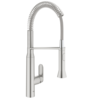 GROHE enoročna kuhinjska armatura K7 - supersteel. medium (31379DC0)