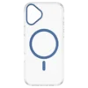 Transparent Color Ring MagSafe maska za iPhone 16 – Plava