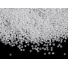 Rocailles 15/0 - 1,5 mm biser, neprosojen - M334 bela (450 g)