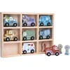2Kids Toys Wooden Car Set komplet igrač 2y+ 12 kos