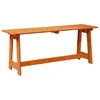 Vidaxl Zunanja klop Rjava 119 x 37 x 47 cm Masivno borovo les