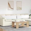 Jastučići za sofu 2 pcs Bijelo 145 x 40 cm tkanina