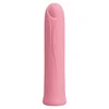 PRETTY LOVE Curtis polnilna mini vibrator s stimulativnim vzorcem koncentričnih krogov roza